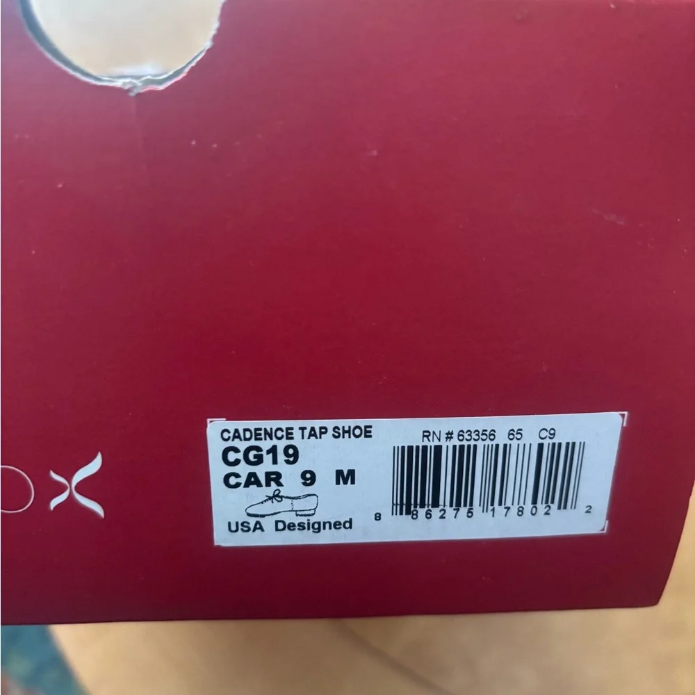 Cadence Light Tan Leather Oxford Tap Shoes - Picture 3 of 3